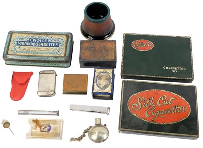 Lot 563 - Assorted smoking-related items, including a...