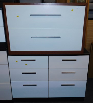 Lot 1042 - Two chests of drawers, one with two...