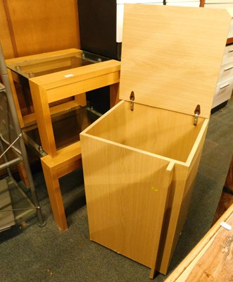 Lot 1044 - Coffee tables, glass topped, wooden based, and...