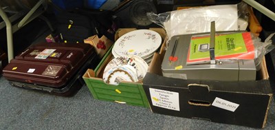 Lot 2190 - A JVC video recorder, various bags, ceramic...
