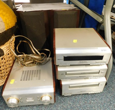 Lot 2191 - A stacking hi-fi unit by Technics, items...