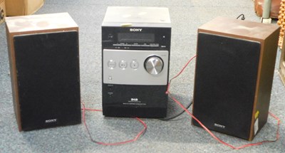 Lot 2193 - A  Sony DAB radio sound system with speakers.