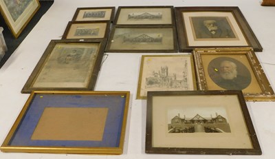 Lot 2211 - Nine large gilt framed and glazed photographs,...