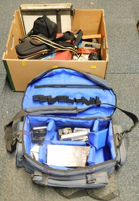 Lot 2225 - Assorted camera cases and bags. (1 box)