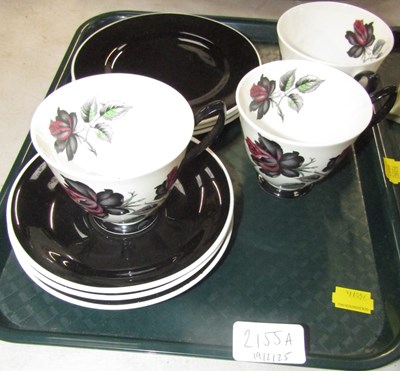 Lot 2155a - Three Royal Albert Masquerade pattern trios.