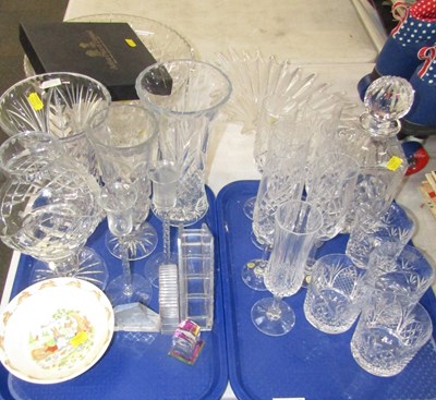 Lot 2259 - Cut glass and other glassware, including...