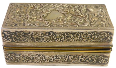 Lot 592 - A Victorian silver boxed oil burner, of...