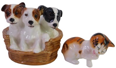 Lot 595 - A Royal Doulton porcelain figure group of...