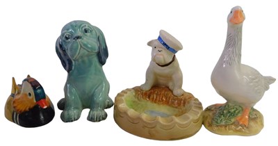 Lot 596 - Three Beswick pottery figures, comprising a...