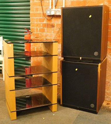 Lot 1096 - A pair of Altec speakers, hi-fi unit, etc.