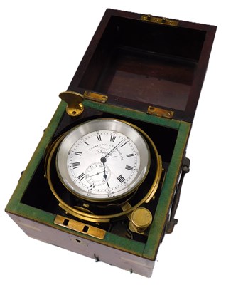 Lot 2 - A Victorian two-day marine chronometer by...