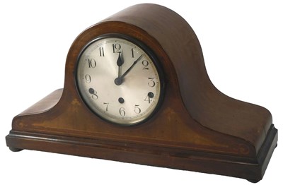 Lot 125 - An Edwardian mahogany and marquetry mantel...