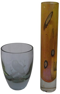 Lot 144 - A Welsh Art Glass vase, stamped Eirian,...