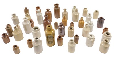Lot 190 - A quantity of dark and pale coloured stoneware...