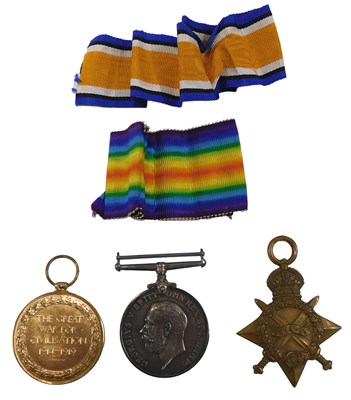 Lot 287 - A pair of WWI medals, a British War medal and...