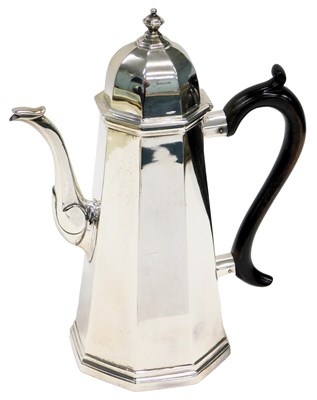 Lot 34 - A late Victorian Britannia silver coffee pot,...