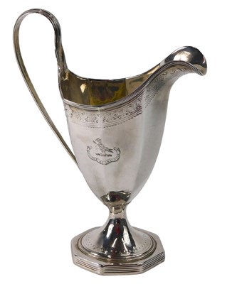 Lot 42 - A George III silver faceted helmet shaped...