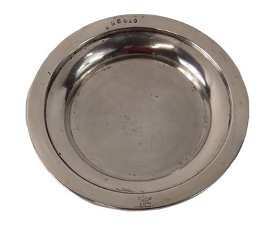 Lot 344 - A Victorian silver shallow bowl, the border...