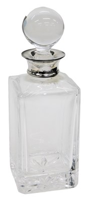 Lot 36 - A modern glass Carr decanter, with globular...