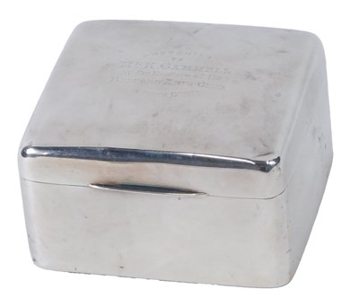 Lot 358 - A George V silver mounted and cedar lined...