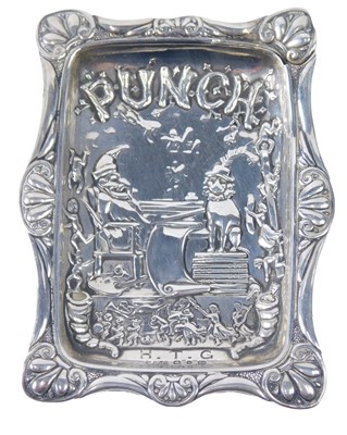 Lot 369 - A late Victorian rectangular pin tray, cast...