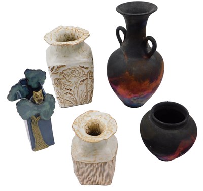 Lot 748 - A group of studio pottery, to include two...
