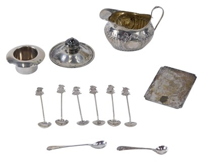 Lot 387 - A small collection of silver items, to include...