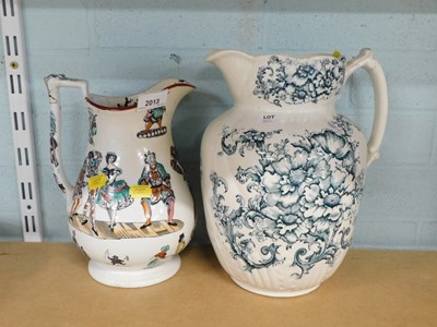 Lot 2013 - A Victorian transfer printed wash jug,...