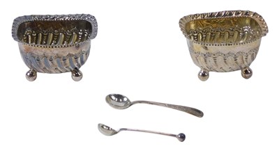 Lot 390 - A pair of Victorian silver salts, each of...
