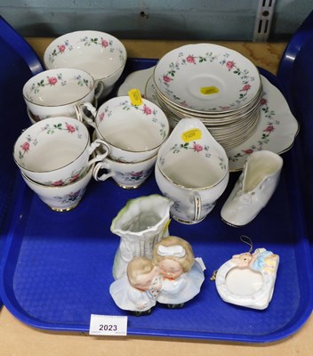 Lot 2023 - An Argyle part tea service, further decorative...