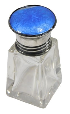 Lot 400 - A glass scent bottle of tapering form, with...