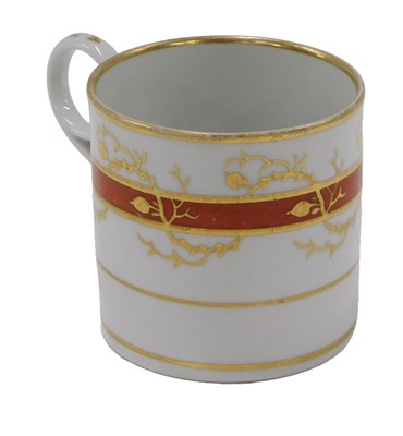Lot 718 - A 19thC English porcelain coffee...