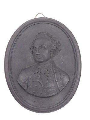 Lot 721 - An 18thC Wedgwood and Bentley black Jasperware...