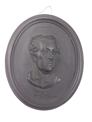 Lot 390 - A 18thC Wedgwood and Bentley black Jasperware...