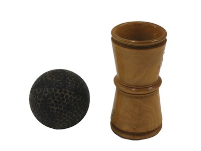 Lot 727 - A vintage Bramble golf ball, stamped Colonial,...