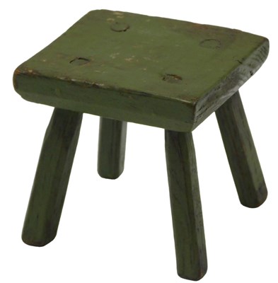 Lot 737 - A late 19thC green painted miniature or...