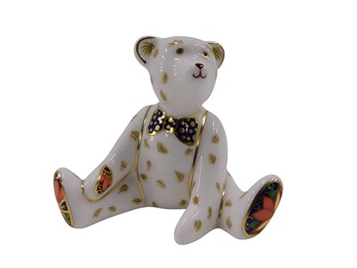 Lot 773 - A Royal Crown Derby porcelain bear shaped...