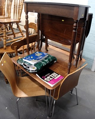 Lot 1519 - A group of furniture, including square...