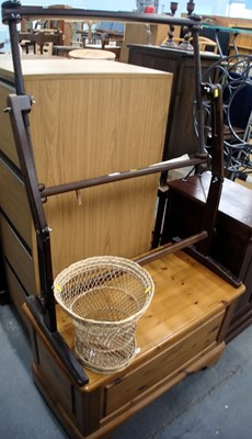 Lot 1524 - A modern pine blanket box, with moulded edging...