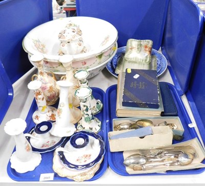 Lot 2041 - Decorative china and effects, to include a...