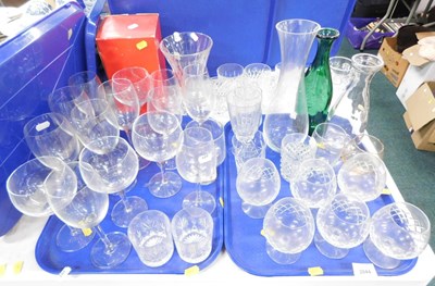 Lot 2044 - Glassware, to include wine glasses, brandy...