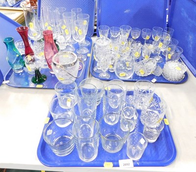 Lot 2092 - Glassware, to include drinking glasses,...