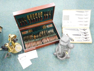Lot 2094 - A part canteen of cutlery, together with a...