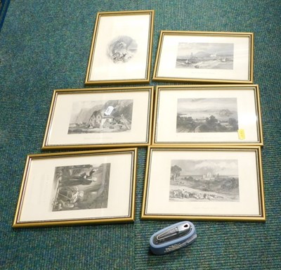 Lot 2100 - After C Stanfield. A group of six black and...