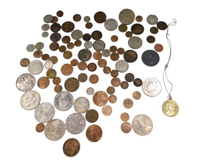 Lot 801 - A quantity of British coins, to include George...