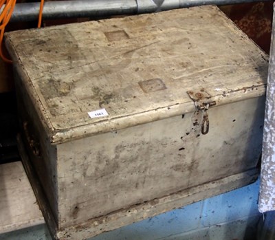 Lot 1563 - A painted pine tool chest.