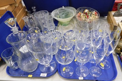 Lot 2135 - A group of glassware, to include a bottle...