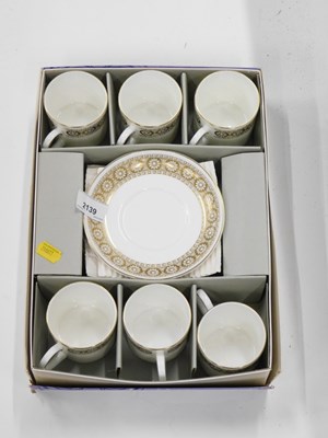 Lot 2139 - A set of six Wedgwood Marguerite pattern...