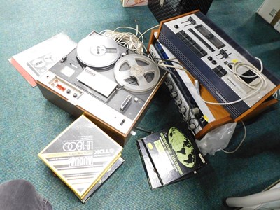 Lot 2156 - A Sony tape recorder, TC-255, together with a...