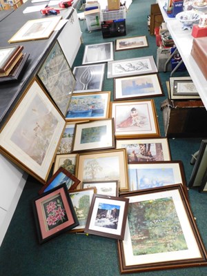 Lot 2176 - Pictures, prints, etc., to include study of...